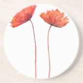 Rote Poppione Untersetzer (Vorne)