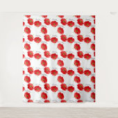 Rote Poppione Wandteppich (Vorderseite)