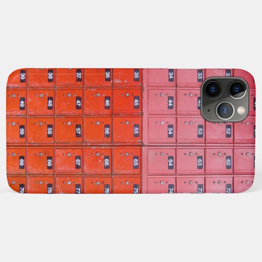 Rote Postboxen Case-Mate iPhone Hülle (Rückseite (Horizontal))