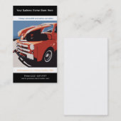 Rote Posterized Art wieder hergestellter Vintager Visitenkarte (Vorne/Hinten)