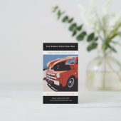 Rote Posterized Art wieder hergestellter Vintager Visitenkarte (Stehend Vorderseite)