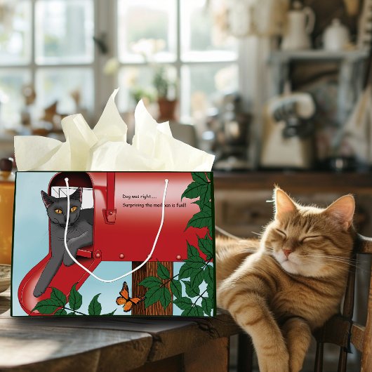 Rote Postfach Große Geschenktüte