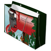 Rote Postfach Große Geschenktüte (Vorderseite Schrägansicht)