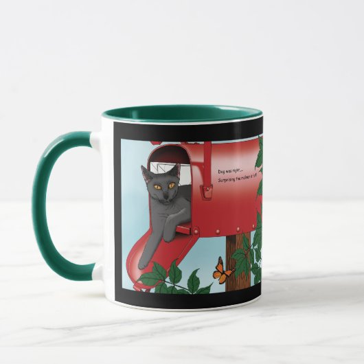 Rote Postfach Tasse (Links)