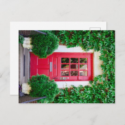 rote Postkarte (Vorne/Hinten)