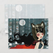 Rote Postkarte (Vorne/Hinten)