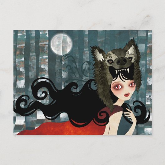 Rote Postkarte (Vorderseite)