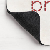 rote PRAY-Textnachricht mit Nadel Mousepad (Ecke)