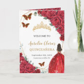 Rote Prinzessin Quinceañera Orden der Ereignisse Programm (Vorderseite)