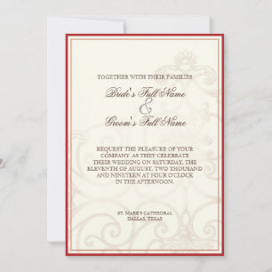 Rote Protea Kolibris - Hochzeitseinladung Einladung