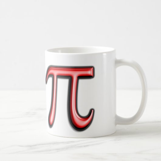 Rote PU-Symbol-Kaffee-Tasse Kaffeetasse (Rechts)