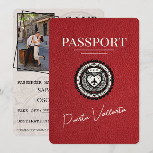 Rote Puerta Vallarta Passport Save The Date