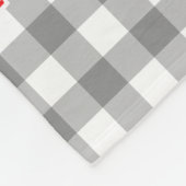 Rote Puffdampf-Zug-Peitsche Grafik Fleecedecke (Ecke)