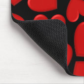Rote Puffhörnchen Mousepad (Ecke)