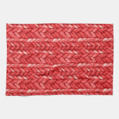 Rote Pullover-Hochzeitsdusche Geschirrtuch (Horizontal)