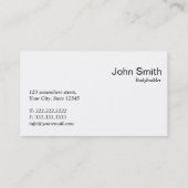 Rote Punkt-Bodybuildings-Geschäfts-Karte Visitenkarte (Rückseite)