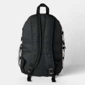 Rote Punkt-Margeriten Bedruckter Rucksack (Rückseite)