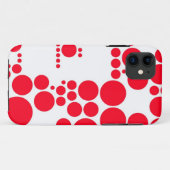 Rote Pünktchen Case-Mate iPhone Hülle (Rückseite (Horizontal))