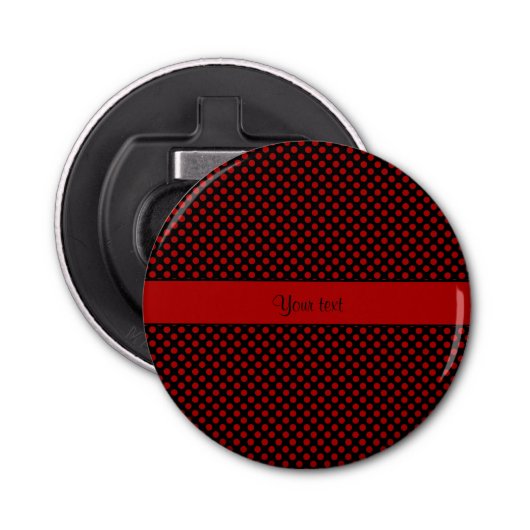 Rote Pünktchen Flaschenöffner (Vorderseite)