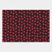 Rote Pünktchen Geschenkpapier Set (Vorderseite 3)