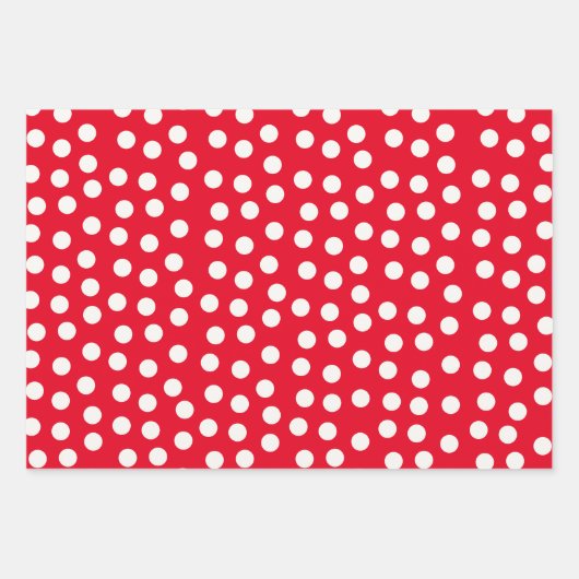 Rote Pünktchen Geschenkpapier Set (Vorderseite 2)