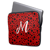 rote pünktchen laptopschutzhülle (Vorderseite Links)