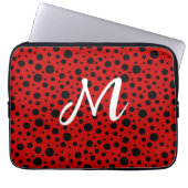 rote pünktchen laptopschutzhülle (Vorderseite)
