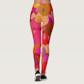 rote Punkte-Confetti-Leggings Leggings (Rückseite)