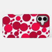 rote Punkte iPhone Hülle (Rückseite (Horizontal))