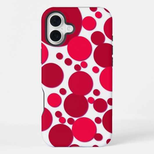 rote Punkte iPhone Hülle (Rückseite)