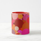 rote Punkte Konfetti Kaffeetasse (Zentrum)