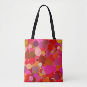 rote Punkte-Konfetti-Tasche Tasche