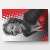 Rote Punkte Marilyn Fotoplatte (Vorderseite)
