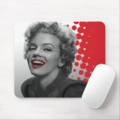 Rote Punkte Marilyn Mousepad (Mit Mouse)