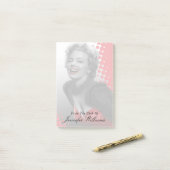 Rote Punkte Marilyn Post-it Klebezettel (Auf Schreibtisch)