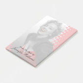 Rote Punkte Marilyn Post-it Klebezettel (angewinkelt)