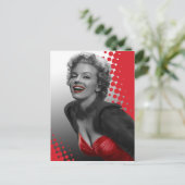 Rote Punkte Marilyn Postkarte (Stehend Vorderseite)
