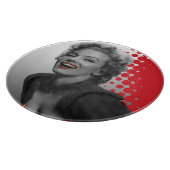 Rote Punkte Marilyn Schneidebrett (Ecke)
