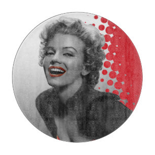 Rote Punkte Marilyn Schneidebrett
