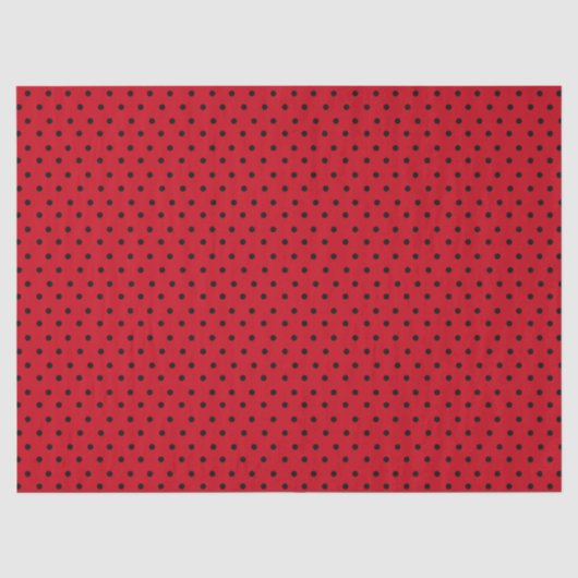 Rote Punkte Seidenpapier (Vorderseite)