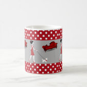 Rote Punkte-Tasse Kaffeetasse (Mittel)