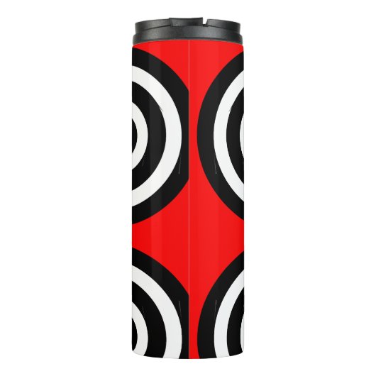 Rote Punkte Thermosbecher (Rückseite)