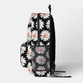 Rote Punktedaisy Bedruckter Rucksack (Rechts)