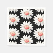 Rote Punktedaisy Serviette (Vorderseite)