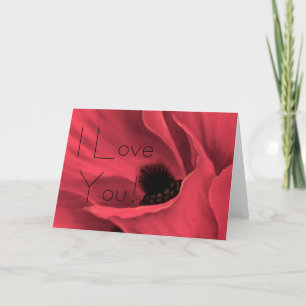 Rote Pupies Blume Kunstmalerei - ... -Gestalted Feiertagskarte