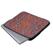 rote purpurfarbene Mosaik Laptopschutzhülle (Vorne Knopf)