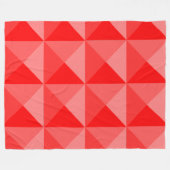 Rote Pyramiden Fleecedecke (Vorderseite (Horizontal))