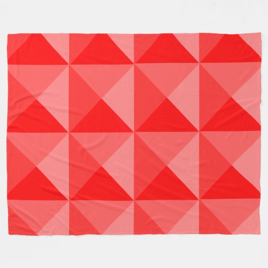 Rote Pyramiden Fleecedecke (Vorderseite (Horizontal))