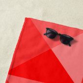 Rote Pyramiden Strandtuch (Beispiel)
