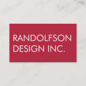 Rote QR CODE Visitenkarte (Rückseite)